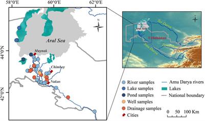 Study on the Aral Sea crisis from the risk assessment of polycyclic aromatic hydrocarbons and organochlorine pesticides in surface water of Amu Darya river basin in Uzbekistan